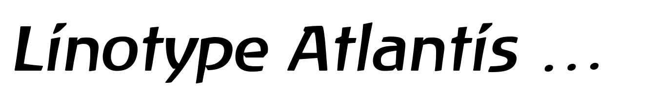 Linotype Atlantis Medium Italic